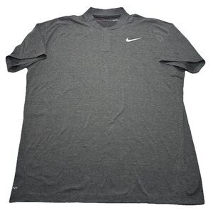 NikeGolf Dri-Fit Tiger Woods Collection Velocity Max Blade Zip Polo XXL 833173
